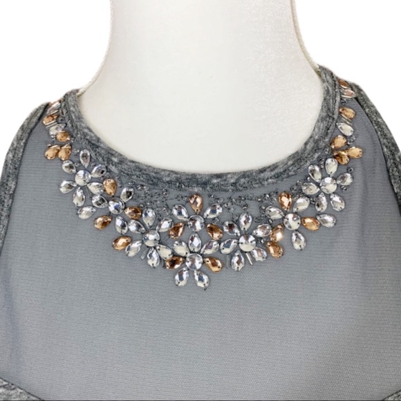 🎀 Hollister Cali- Gray Sheer Halter Tank - Picture 4 of 8